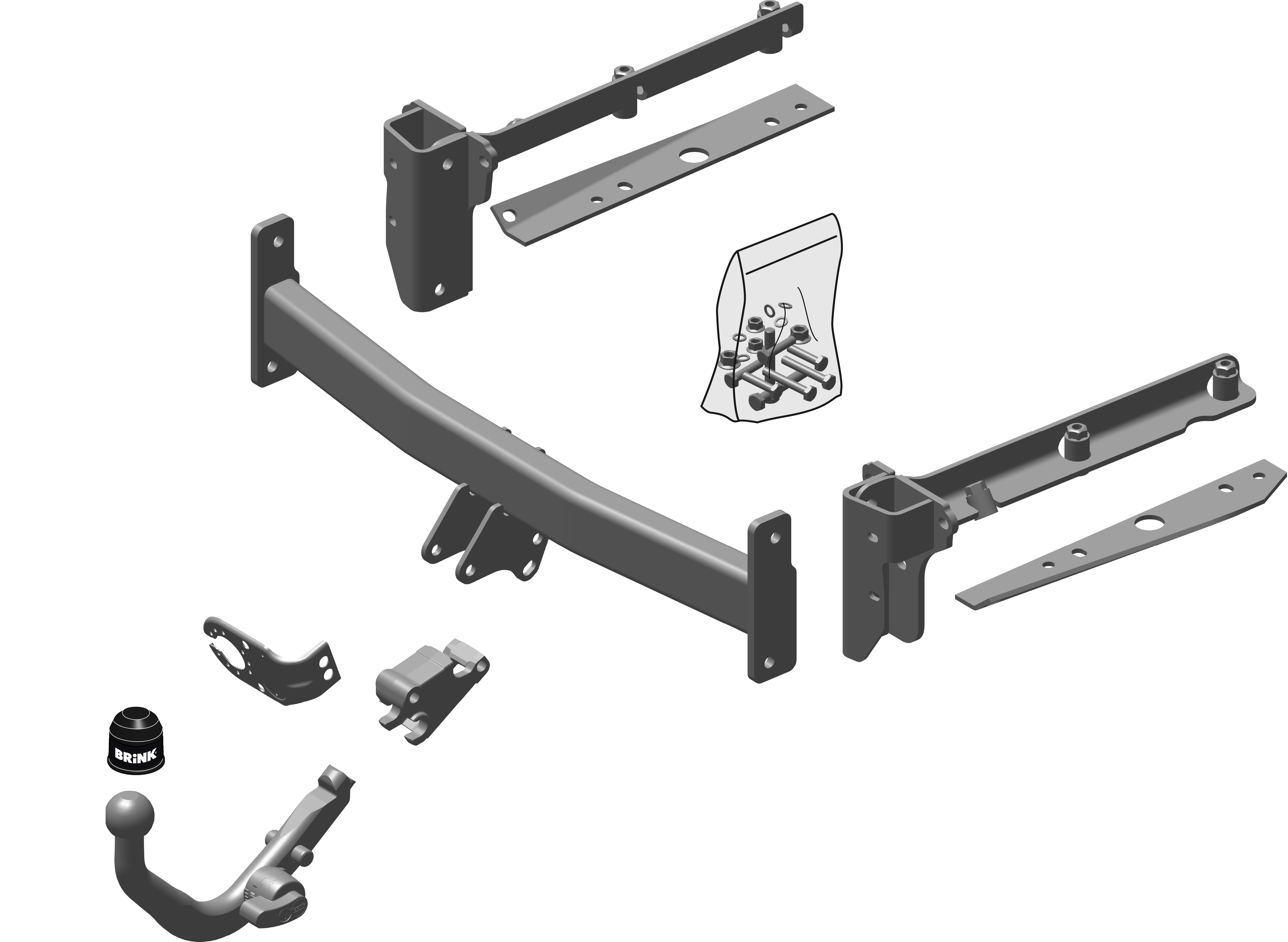 Vetokoukku BRINK 466500 Subaru Outback