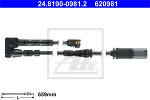 Kulumisenilmaisin, jarrupala, Etuakseli, vasen, MINI MINI, MINI Cabriolet, MINI COUNTRYMAN, 34 35 6 799 735, 34 35 6 865 611, 34 35 6 88