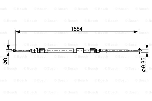 Käsijarruvaijeri BOSCH 1 987 482 491
