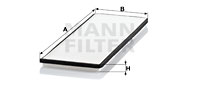 Raitisilmasuodatin MANN-FILTER CU 4251