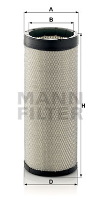 Toisioilmasuodatin MANN-FILTER CF 1800
