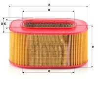 Ilmansuodatin MANN-FILTER C 29 200