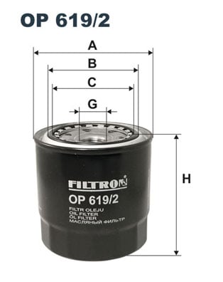 Öljynsuodatin FILTRON OP 619/2