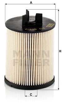 Polttoainesuodatin MANN-FILTER PU 819/3 x