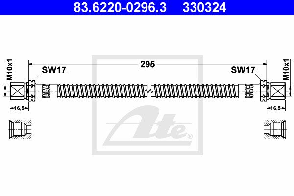 Jarruletku ATE 83.6220-0296.3