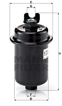Polttoainesuodatin MANN-FILTER WK 612/4