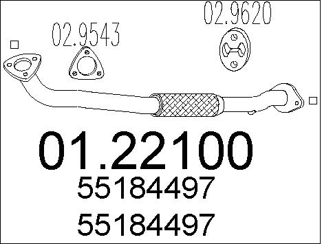 Pakoputki MTS 01.22100
