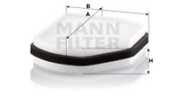 Raitisilmasuodatin MANN-FILTER CU 2897
