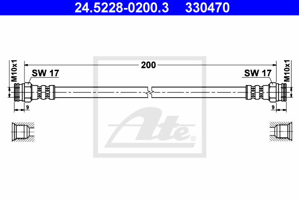 Jarruletku ATE 24.5228-0200.3