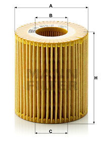 Öljynsuodatin MANN-FILTER HU 815/2 x