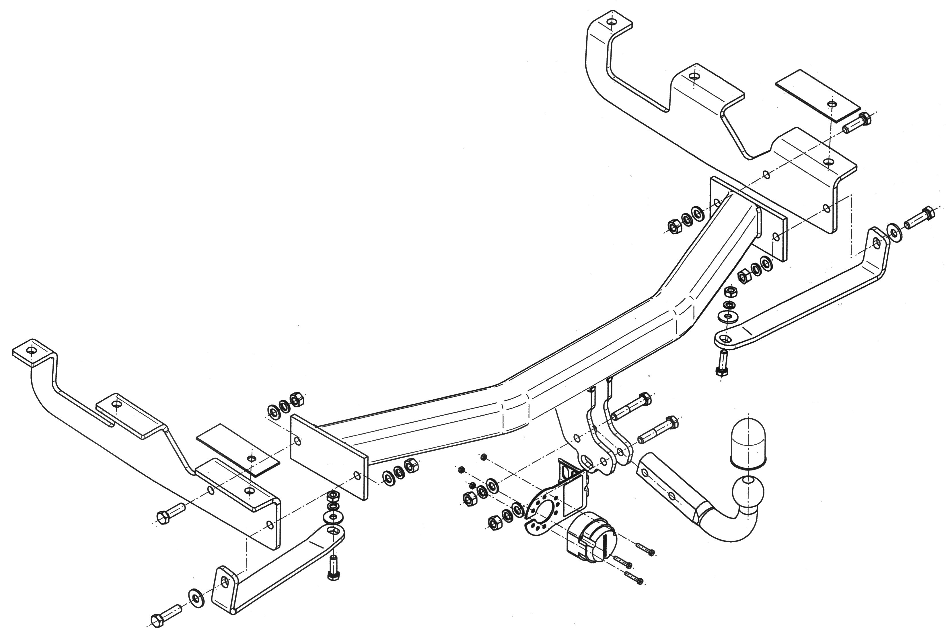 Vetokoukku STEINHOF STJ-060 Jeep Grand Cherokee '98-05