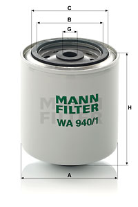 Kylmäainesuodatin MANN-FILTER WA 940/1