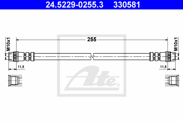 Jarruletku ATE 24.5229-0255.3