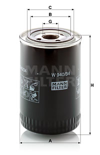 Öljynsuodatin MANN-FILTER W 940/34