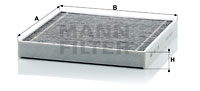 Raitisilmasuodatin MANN-FILTER CUK 2339