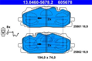 Jarrupalasarja, levyjarru, Etuakseli, AUDI,VW, 4K0 698 151 C, 4K0 698 151, 4M0 698 151 AA, 4M0 698 151 AJ, 4M0 698 151 AM, 4M0 698 151 A