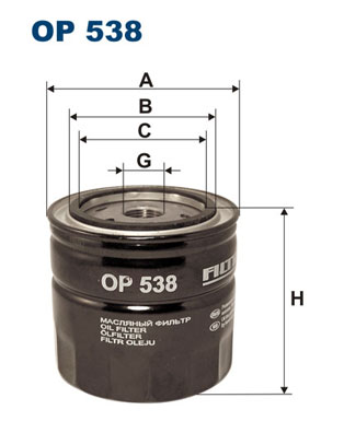 Öljynsuodatin FILTRON OP 538