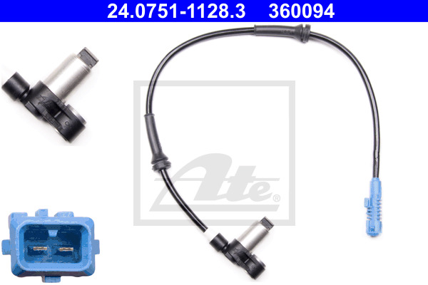 ABS-anturi ATE 24.0751-1128.3