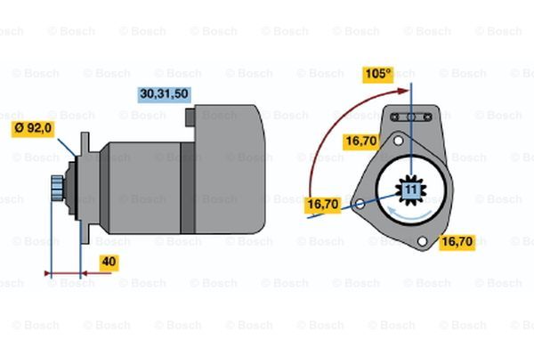 Startteri BOSCH 0 986 013 450
