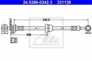 Jarruletku, Etuakseli, CHEVROLET AVEO / KALOS Halvkombi, AVEO / KALOS Sedan, DAEWOO KALOS, KALOS Sedan, 96534545