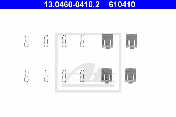 Tarvikesarja, jarrupala ATE 13.0460-0410.2