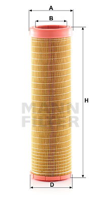 Toisioilmasuodatin MANN-FILTER CF 15 116/2
