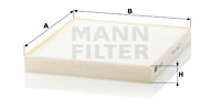 Raitisilmasuodatin MANN-FILTER CU 2227