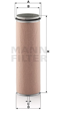 Toisioilmasuodatin MANN-FILTER CF 1600