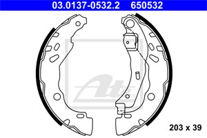 Jarrukenkäsarja, Taka-akseli, DACIA,RENAULT, 44 06 094 15R, 60 01 551 409, 77 01 206 429, 77 01 207 178, 86 71 020 713