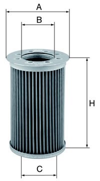 Suodatin, työhydrauliikka MANN-FILTER HD 811 x