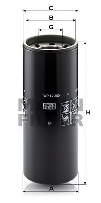 Öljynsuodatin MANN-FILTER WP 12 300
