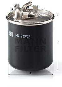 Polttoainesuodatin MANN-FILTER WK 842/23 x