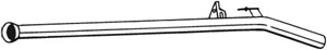 Pakoputki, Keskellä, RENAULT CLIO II, CLIO Skåp/halvkombi II, 7700418958, 8200125932