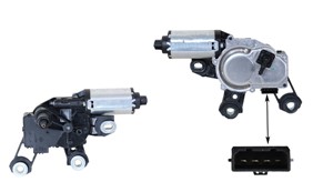 Pyyhkijän moottori, Takana, AUDI A3, A3 Sportback, A4 Avant, Q5, Q7, 8E9 955 711, 8E9 955 711A, 8E9 955 711B, 8E9 955 711C, 8E9 955 711D