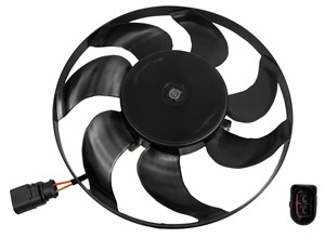 Tuuletin, moottorin jäähdytys, Oikea, AUDI,SEAT,SKODA,VW, 1K0 959 455 CT, 1K0 959 455 ES, 1K0959455ES