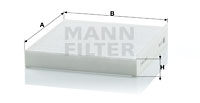 Raitisilmasuodatin MANN-FILTER CU 2232