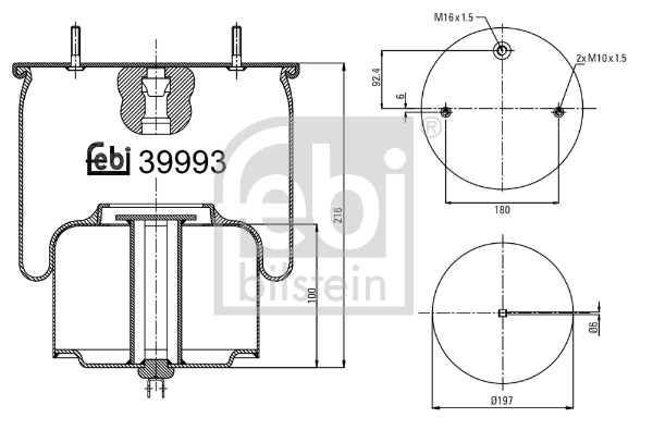 Metallipalje, ilmajousitus FEBI BILSTEIN 39993