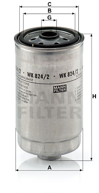 Polttoainesuodatin MANN-FILTER WK 824/2