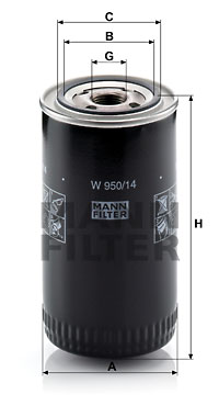Öljynsuodatin MANN-FILTER W 950/14