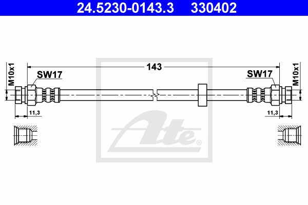 Jarruletku ATE 24.5230-0143.3