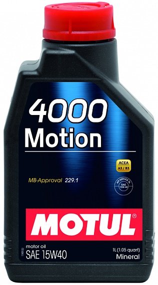 Moottoriöljy MOTUL 4000 MOTION 15W40 1L