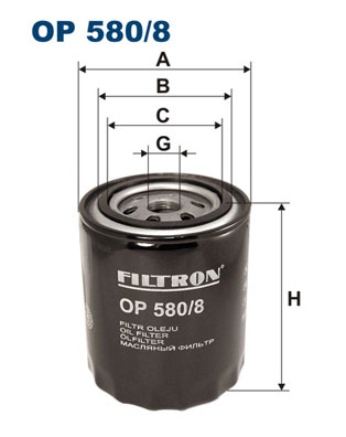 Öljynsuodatin FILTRON OP 580/8