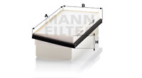 Raitisilmasuodatin MANN-FILTER CU 2224-2