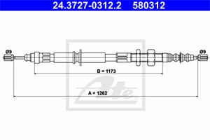 Vaijeri, käsijarru, Eteen, vasen, CITROËN XANTIA, XANTIA Break, 4745 G5, 96 121 653