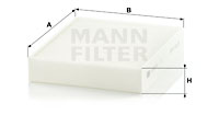 Raitisilmasuodatin MANN-FILTER CU 25 001