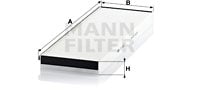 Raitisilmasuodatin MANN-FILTER CU 4662