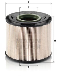 Polttoainesuodatin MANN-FILTER PU 1033 x
