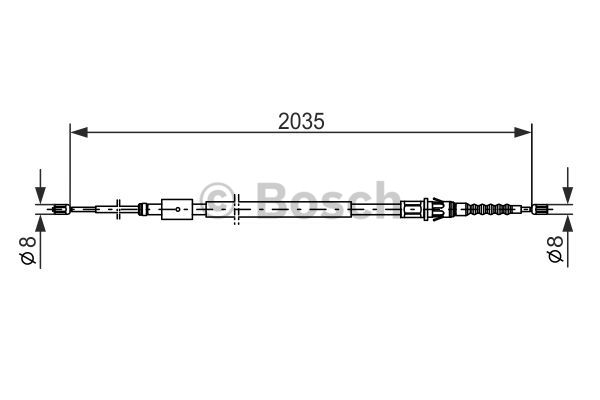 Käsijarruvaijeri BOSCH 1 987 477 598
