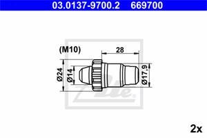 Tarvikesarja, käsijarru, Taka-akseli, AUDI,BMW,CITROËN,FIAT,JAGUAR,LANCIA,MERCEDES-BENZ,PEUGEOT,PORSCHE,VW, 116 423 00 50, 116 423 00 72
