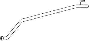 Pakoputki, Keskellä, NISSAN,OPEL,RENAULT, 20030-00QAB, 4408445, 4411738, 8200048492, 8200173295, 82001-73295, 91160025